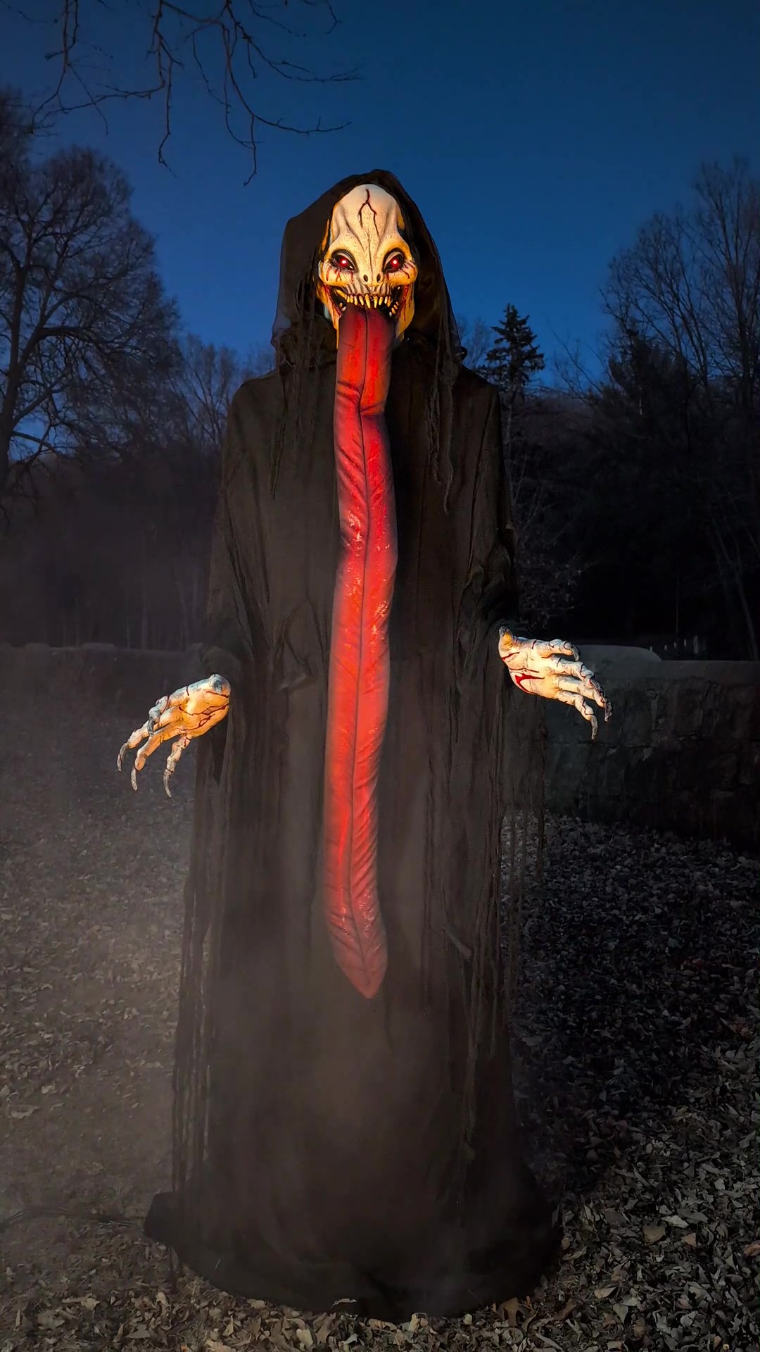 Turn your home into a house of horrors with this towering 8FT Salivation Animated Decoration! Perfect for haunted houses and spooky setups, this exclusive terrifying figure will leave guests trembling.